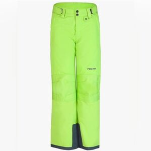 Arctix Kids Snow Pants Reinforced Knees + Seat, Green,‎ Adjustable, Medium 10-12